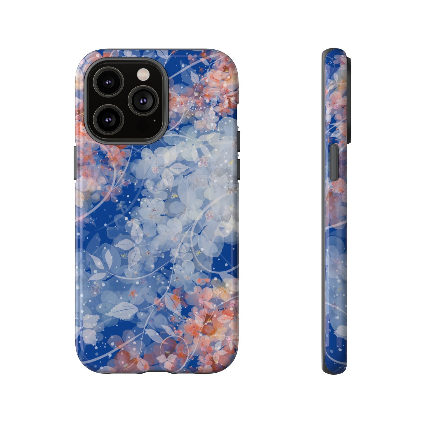 Nature inspired Floral Tough Phone Case - Durable Protection with Elegant Design