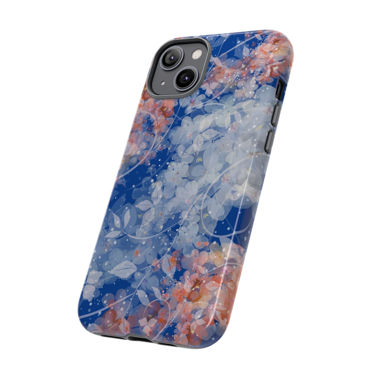 Nature inspired Floral Tough Phone Case - Durable Protection with Elegant Design