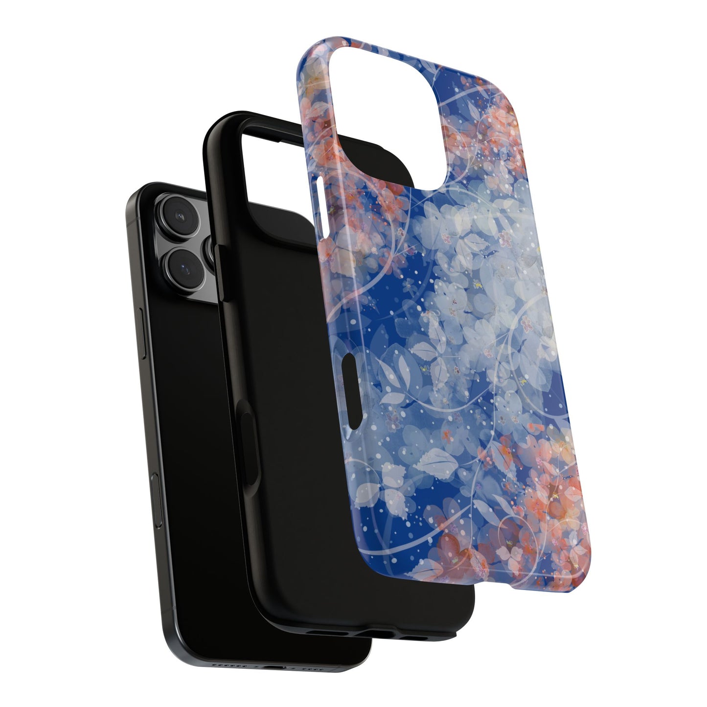 Nature inspired Floral Tough Phone Case - Durable Protection with Elegant Design