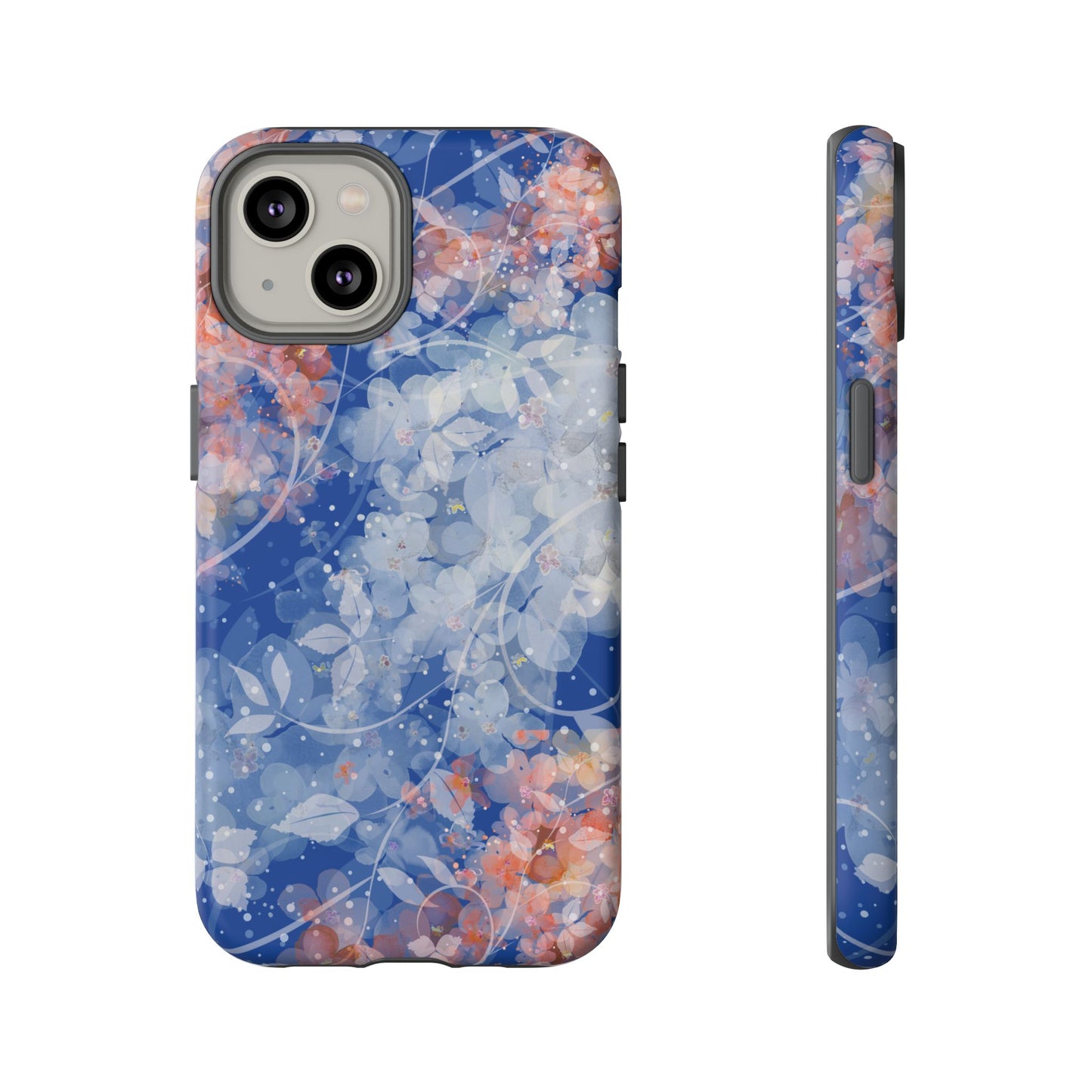 Nature inspired Floral Tough Phone Case - Durable Protection with Elegant Design