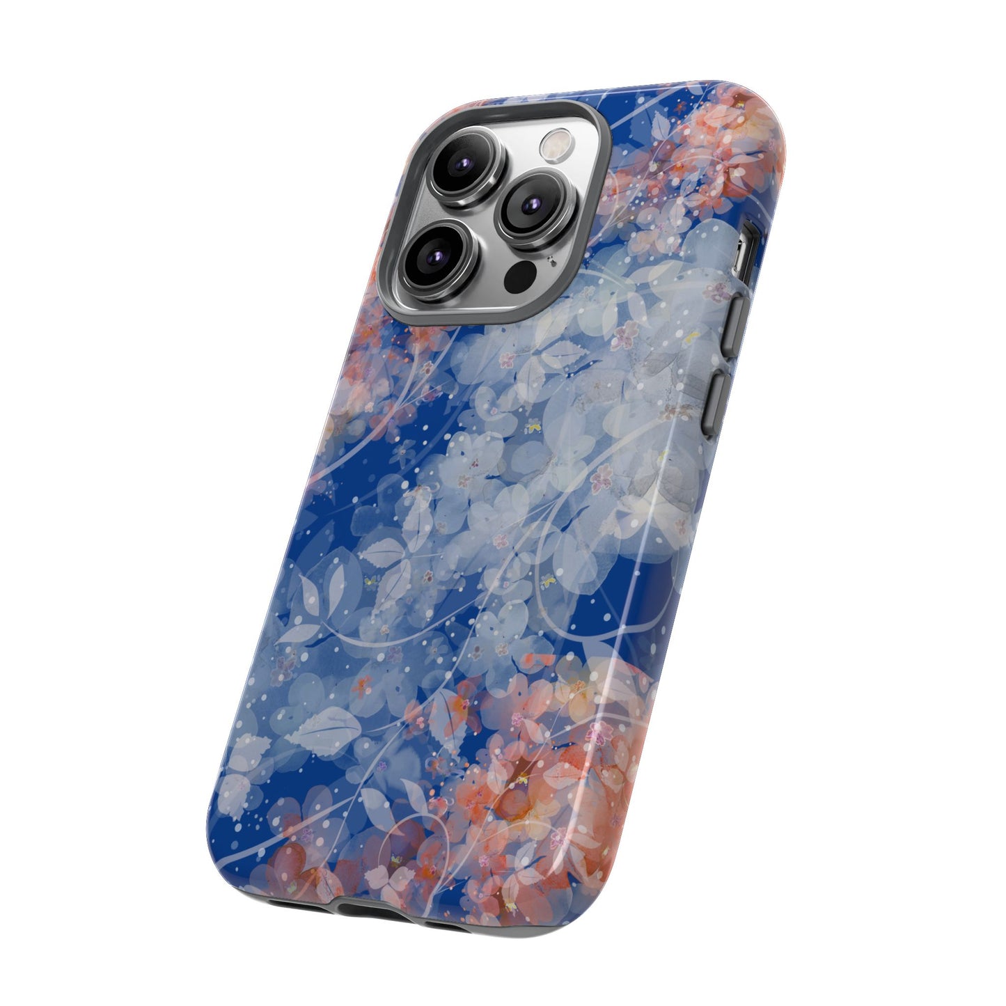 Nature inspired Floral Tough Phone Case - Durable Protection with Elegant Design