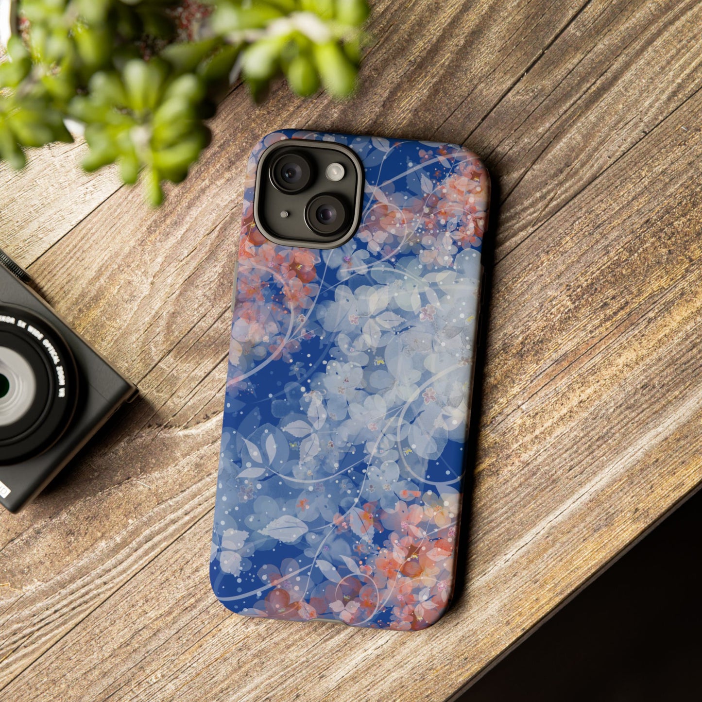 Nature inspired Floral Tough Phone Case - Durable Protection with Elegant Design