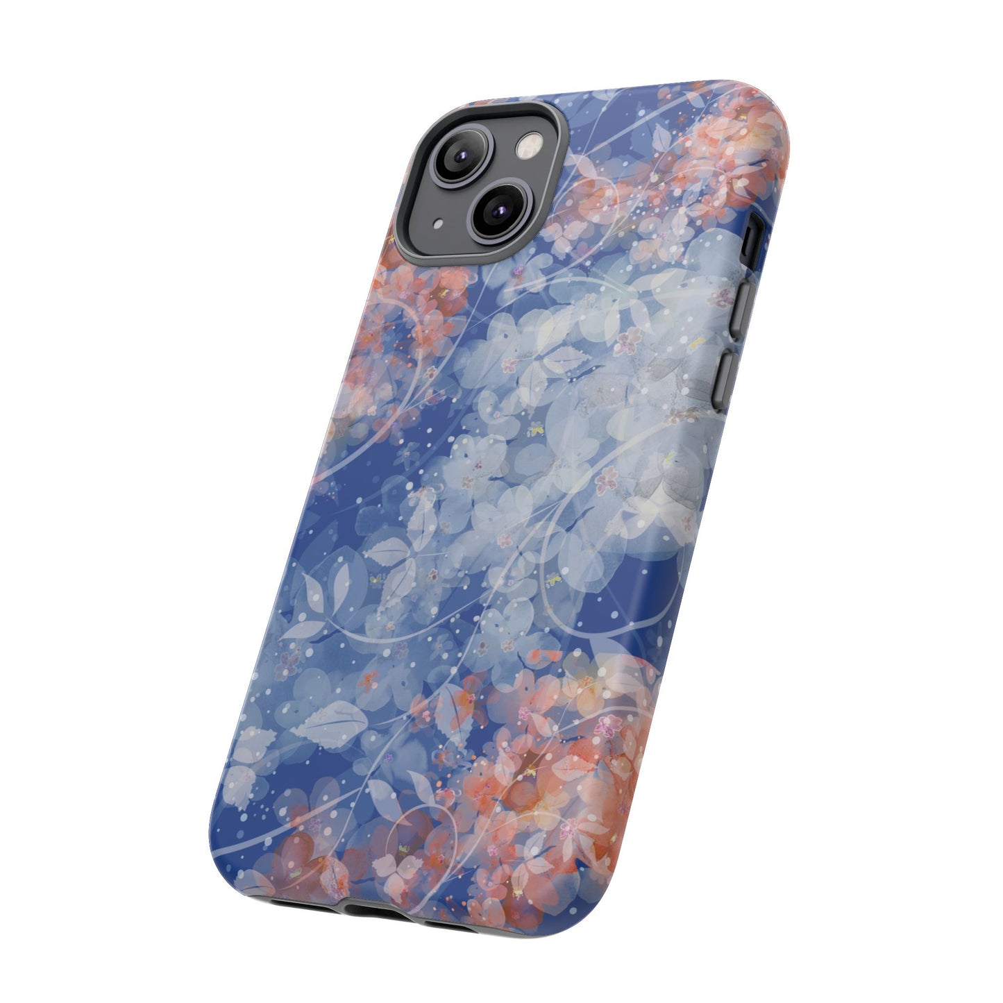 Nature inspired Floral Tough Phone Case - Durable Protection with Elegant Design