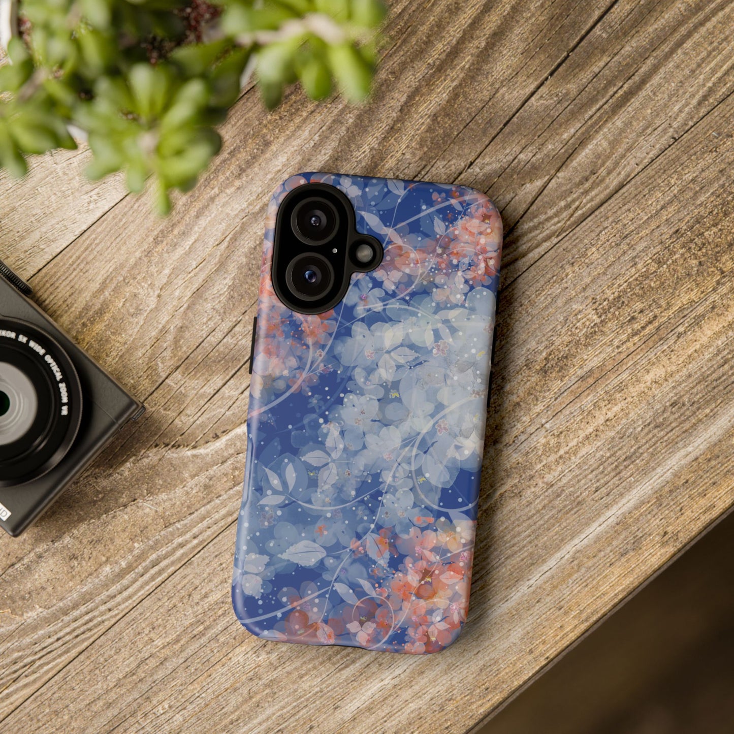 Nature inspired Floral Tough Phone Case - Durable Protection with Elegant Design