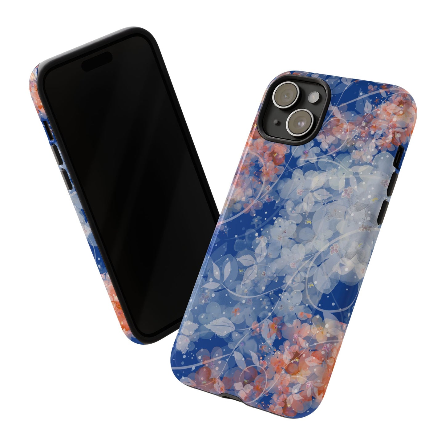 Nature inspired Floral Tough Phone Case - Durable Protection with Elegant Design