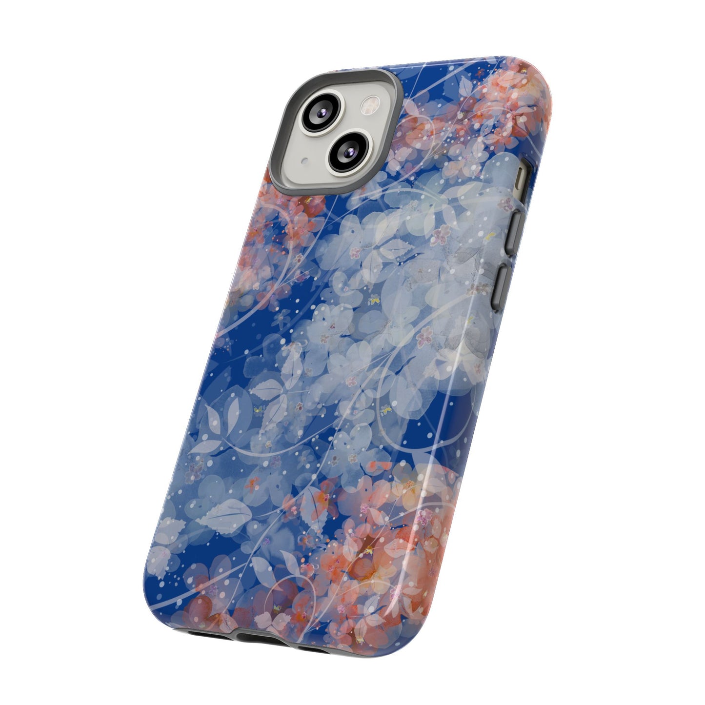 Nature inspired Floral Tough Phone Case - Durable Protection with Elegant Design