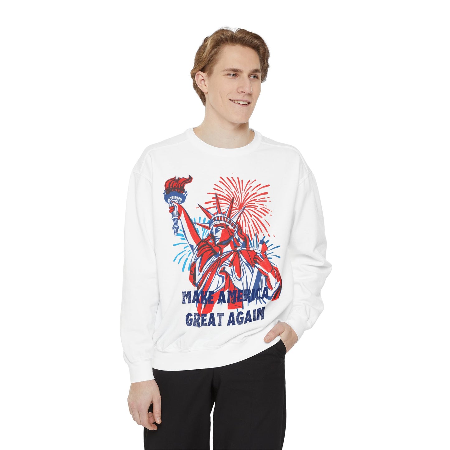 Patriotic Sweatshirt - Make America Great Again Design
