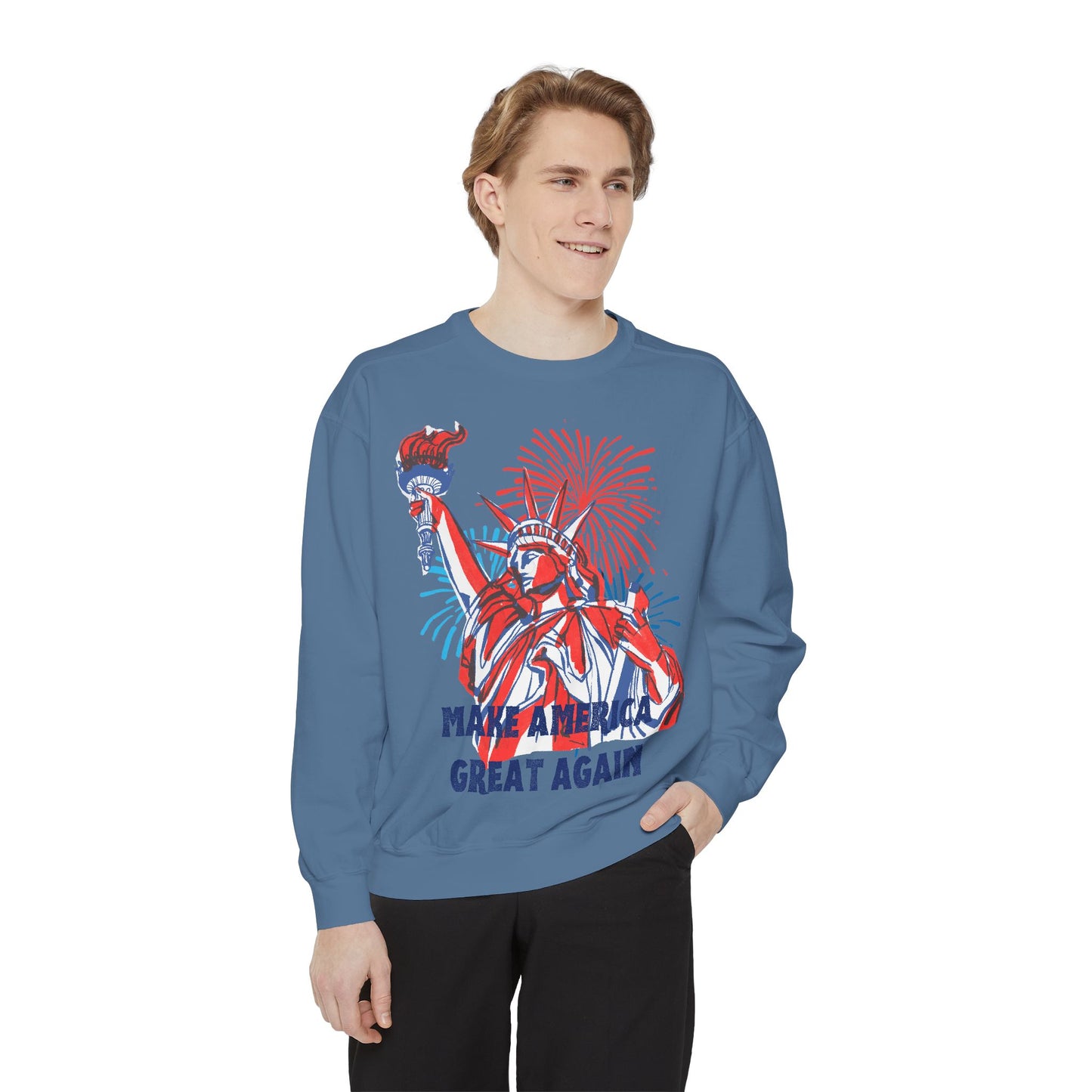 Patriotic Sweatshirt - Make America Great Again Design