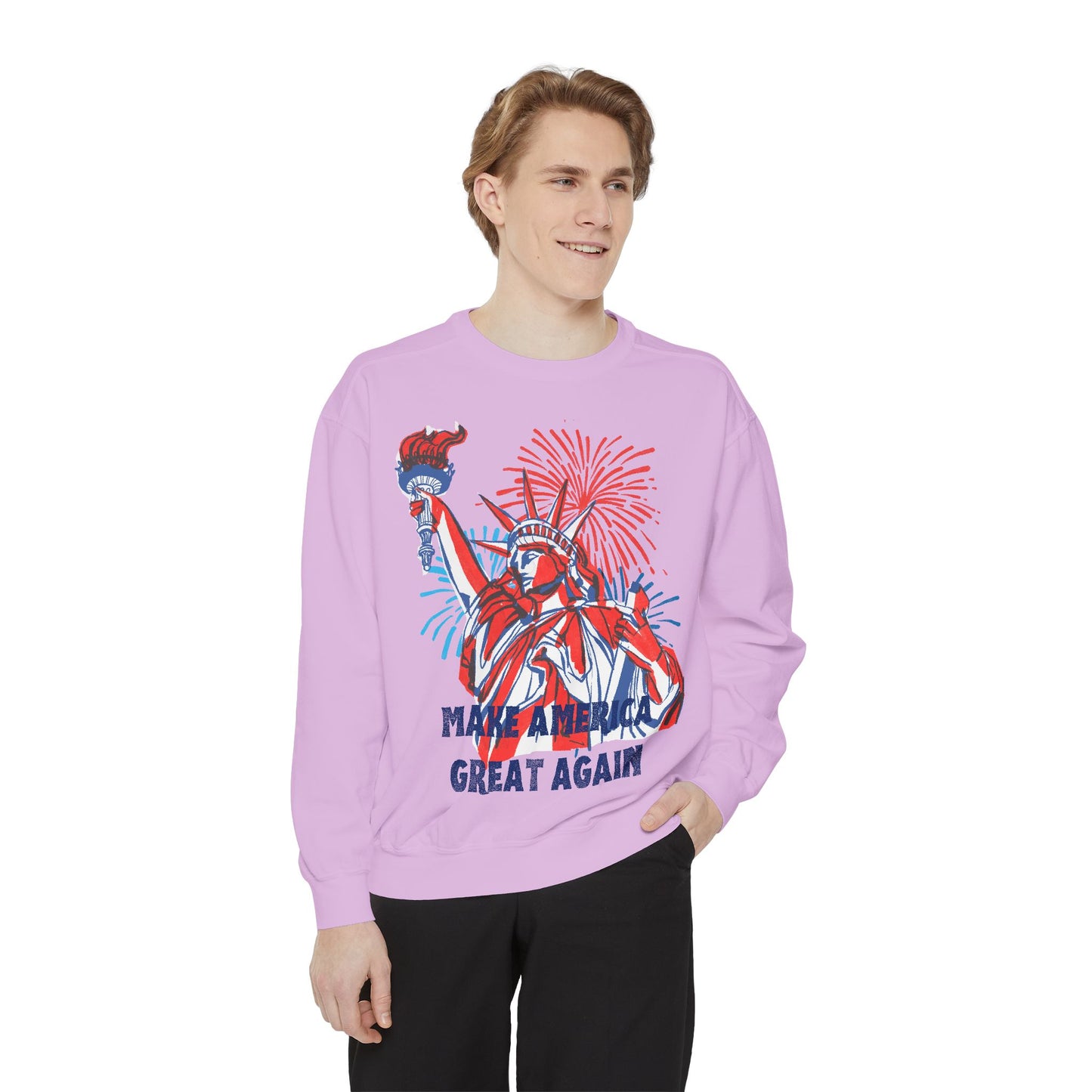 Patriotic Sweatshirt - Make America Great Again Design