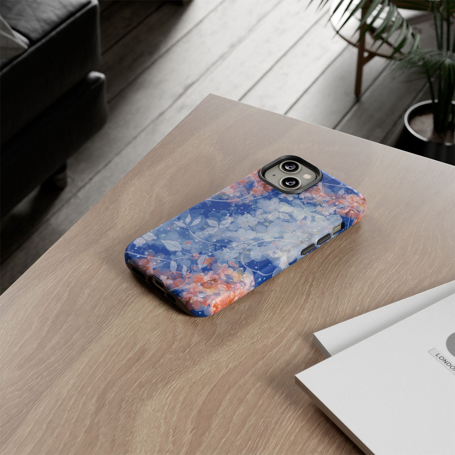Nature inspired Floral Tough Phone Case - Durable Protection with Elegant Design