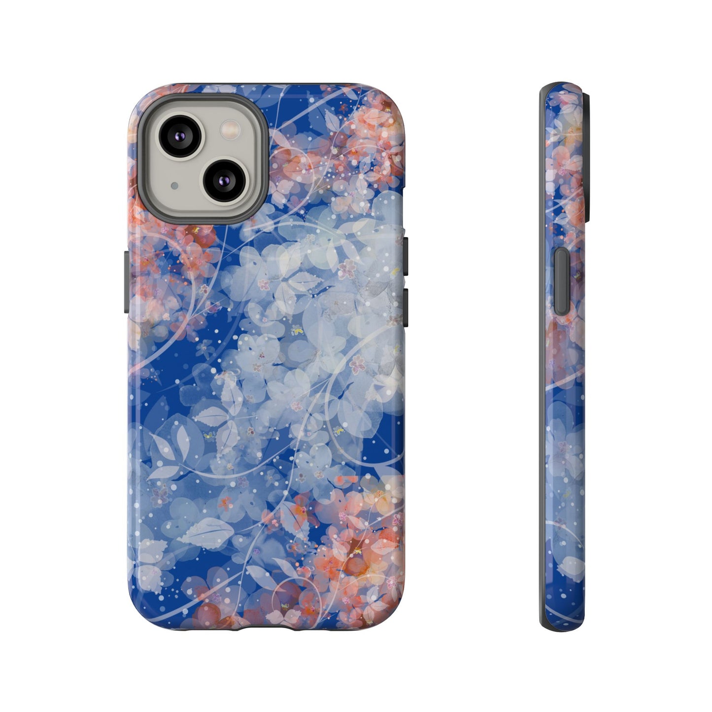 Nature inspired Floral Tough Phone Case - Durable Protection with Elegant Design