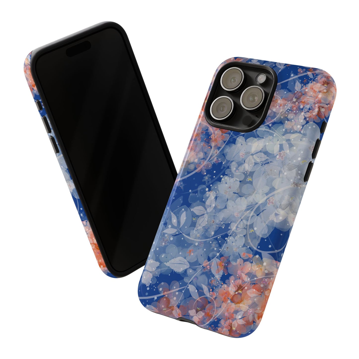 Nature inspired Floral Tough Phone Case - Durable Protection with Elegant Design