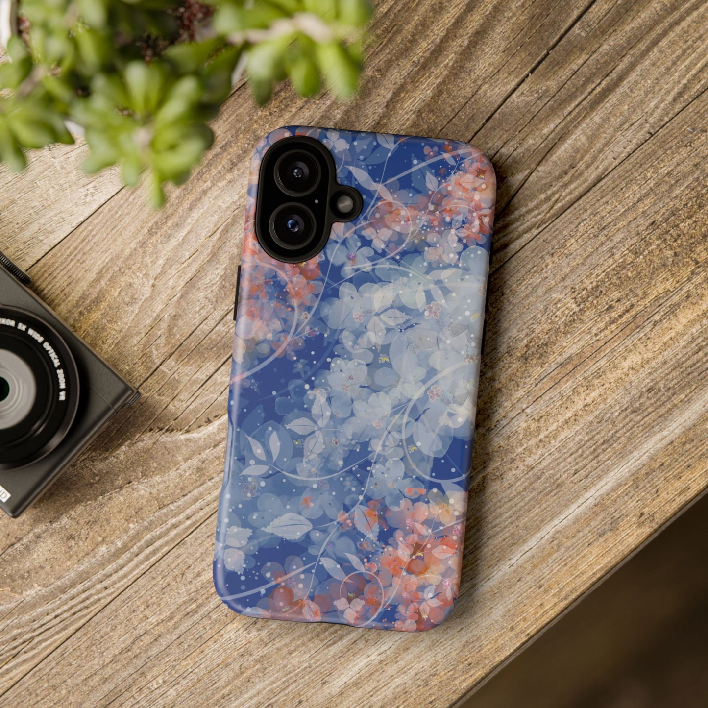 Nature inspired Floral Tough Phone Case - Durable Protection with Elegant Design