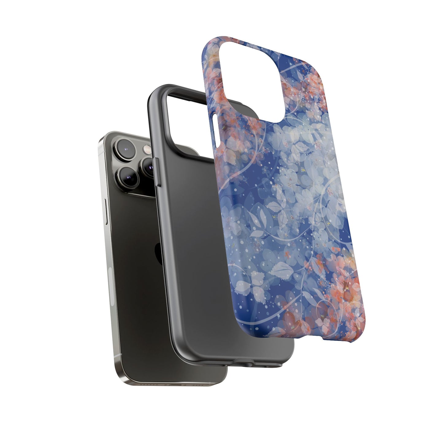 Nature inspired Floral Tough Phone Case - Durable Protection with Elegant Design