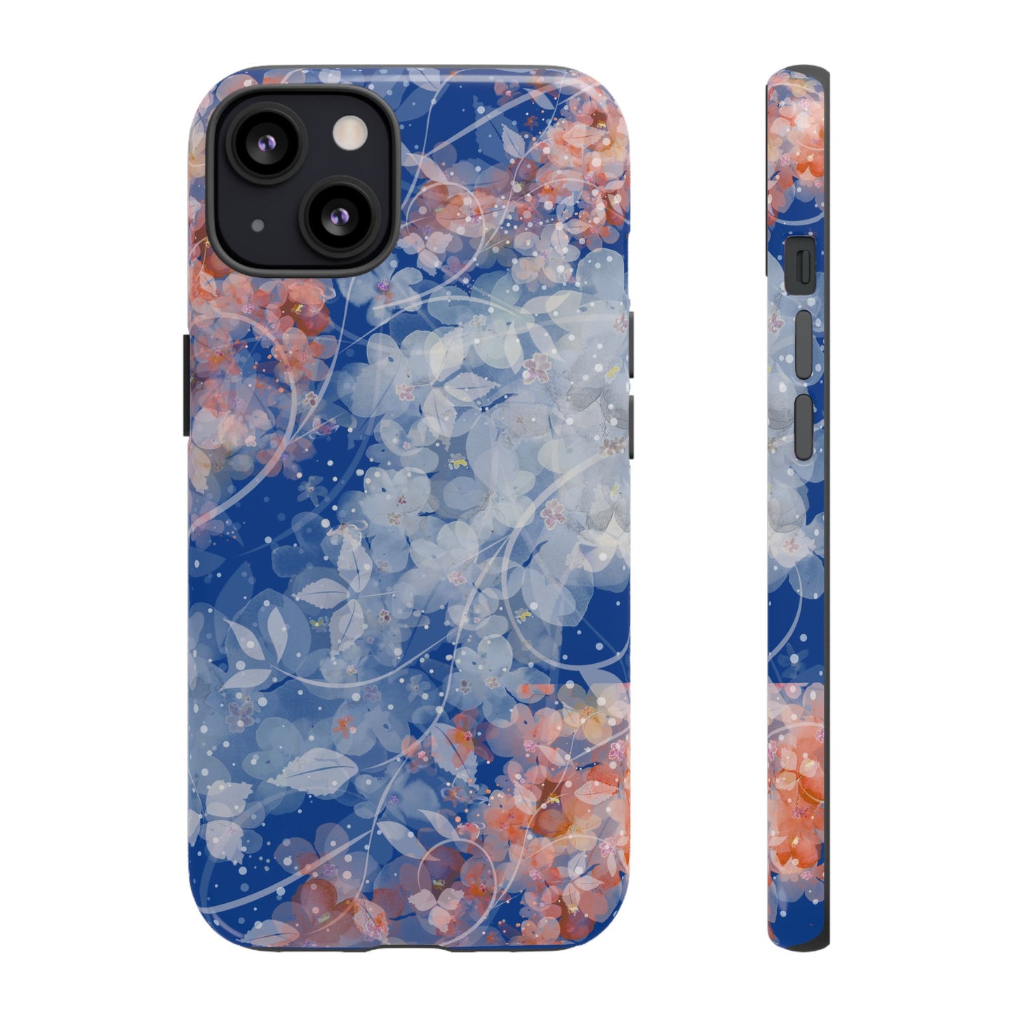 Nature inspired Floral Tough Phone Case - Durable Protection with Elegant Design