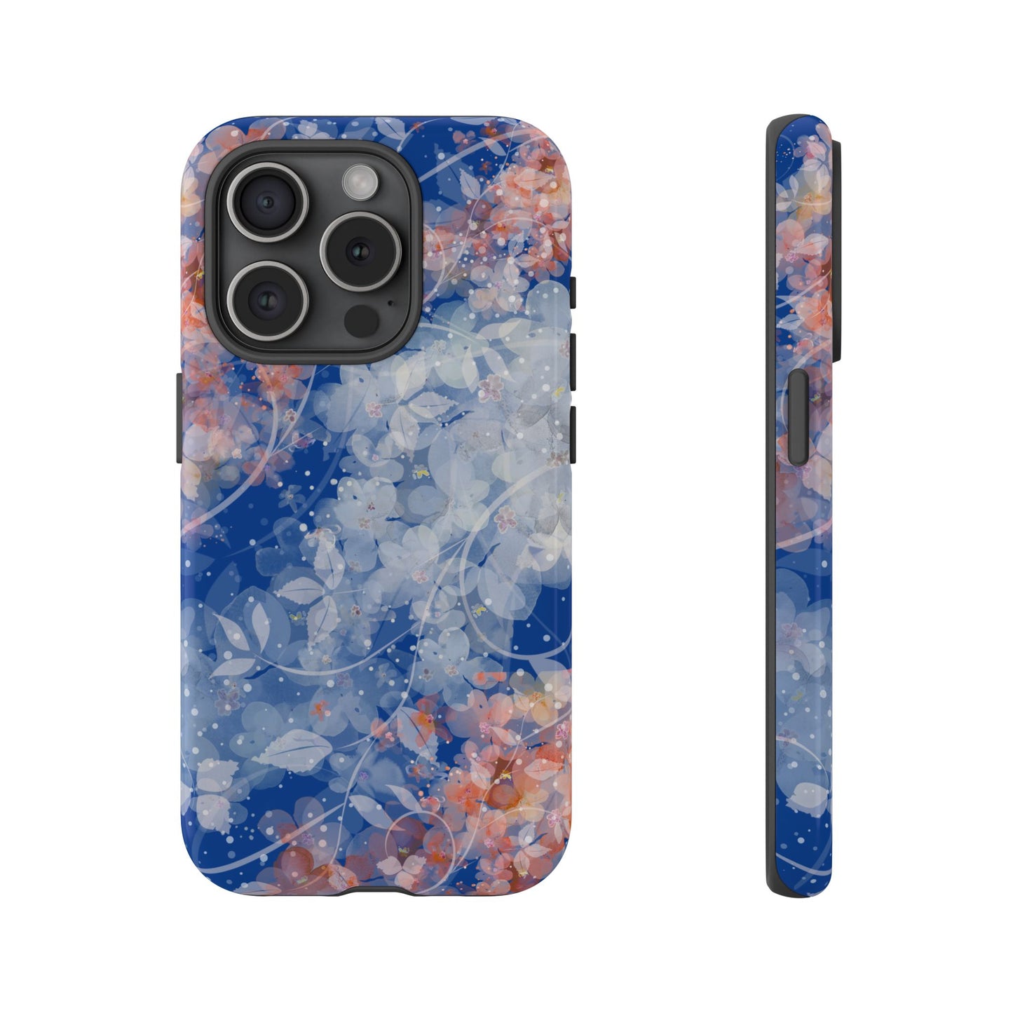 Nature inspired Floral Tough Phone Case - Durable Protection with Elegant Design