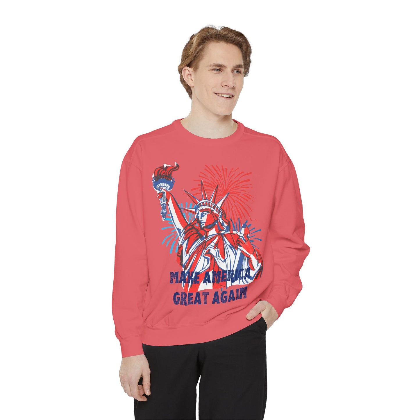 Patriotic Sweatshirt - Make America Great Again Design