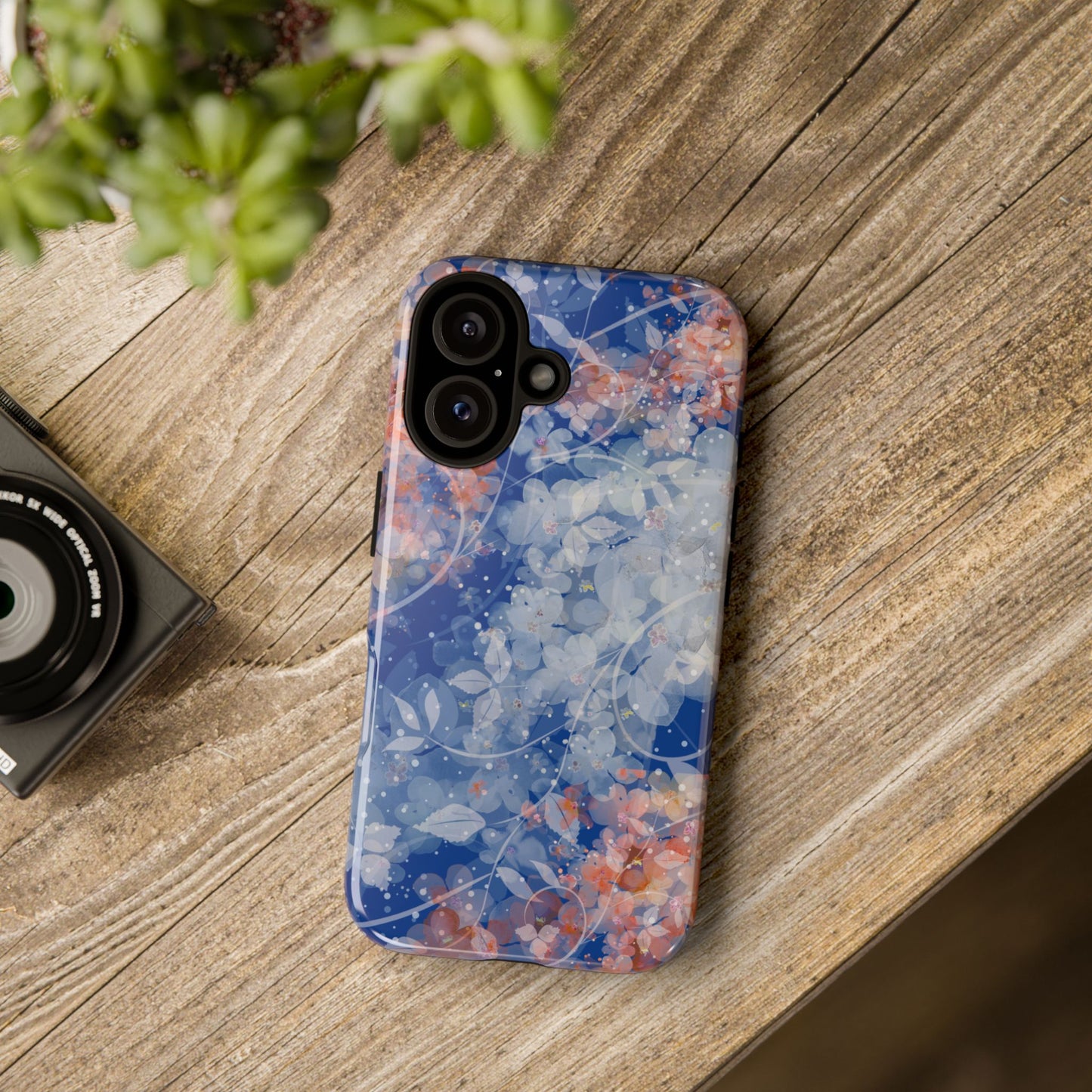 Nature inspired Floral Tough Phone Case - Durable Protection with Elegant Design