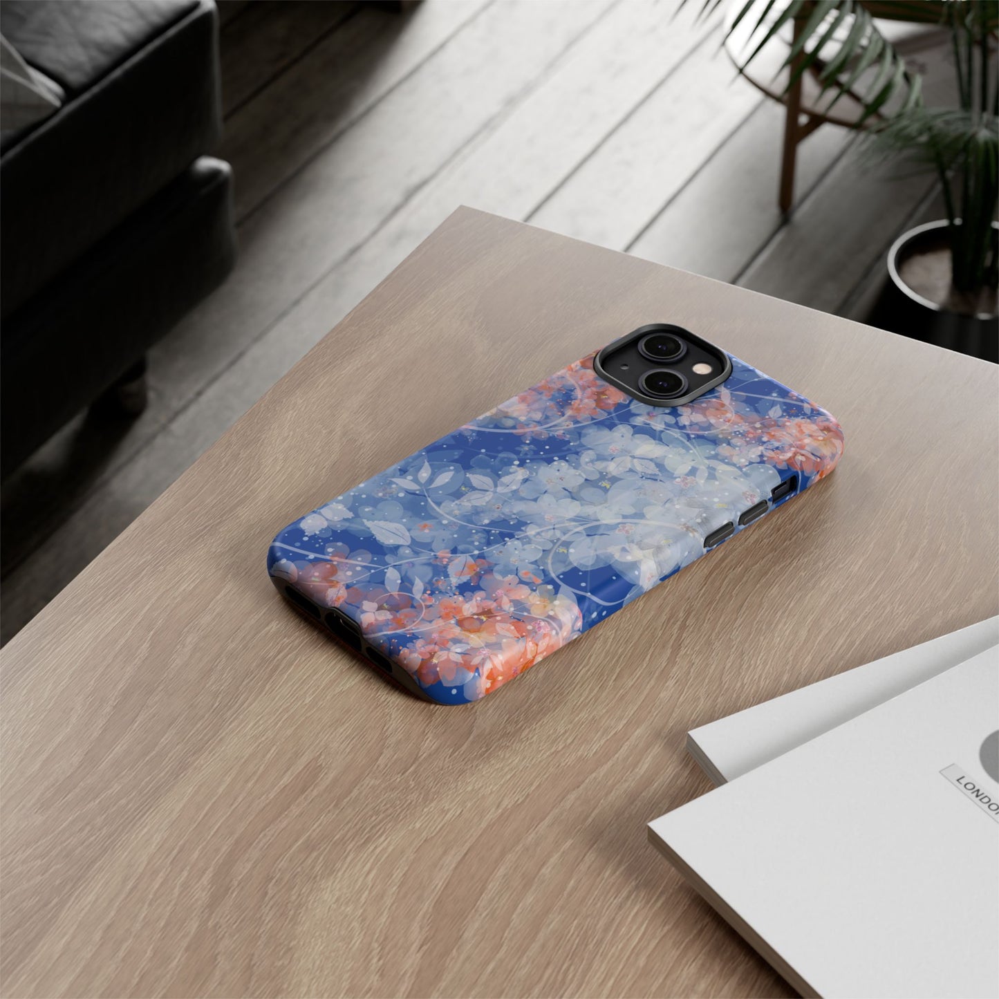 Nature inspired Floral Tough Phone Case - Durable Protection with Elegant Design