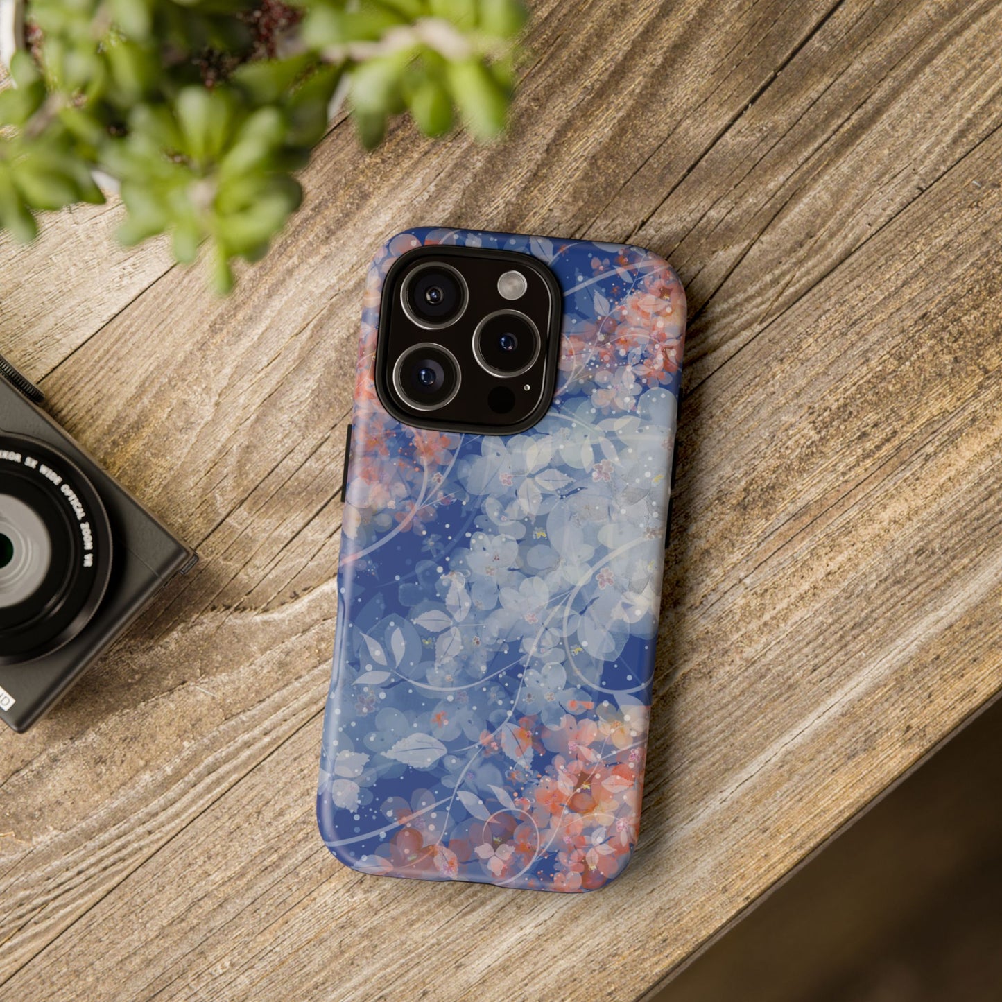 Nature inspired Floral Tough Phone Case - Durable Protection with Elegant Design