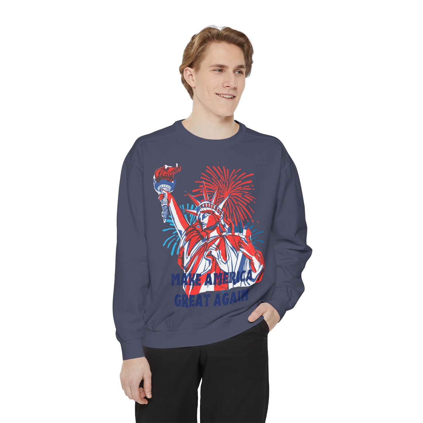 Patriotic Sweatshirt - Make America Great Again Design