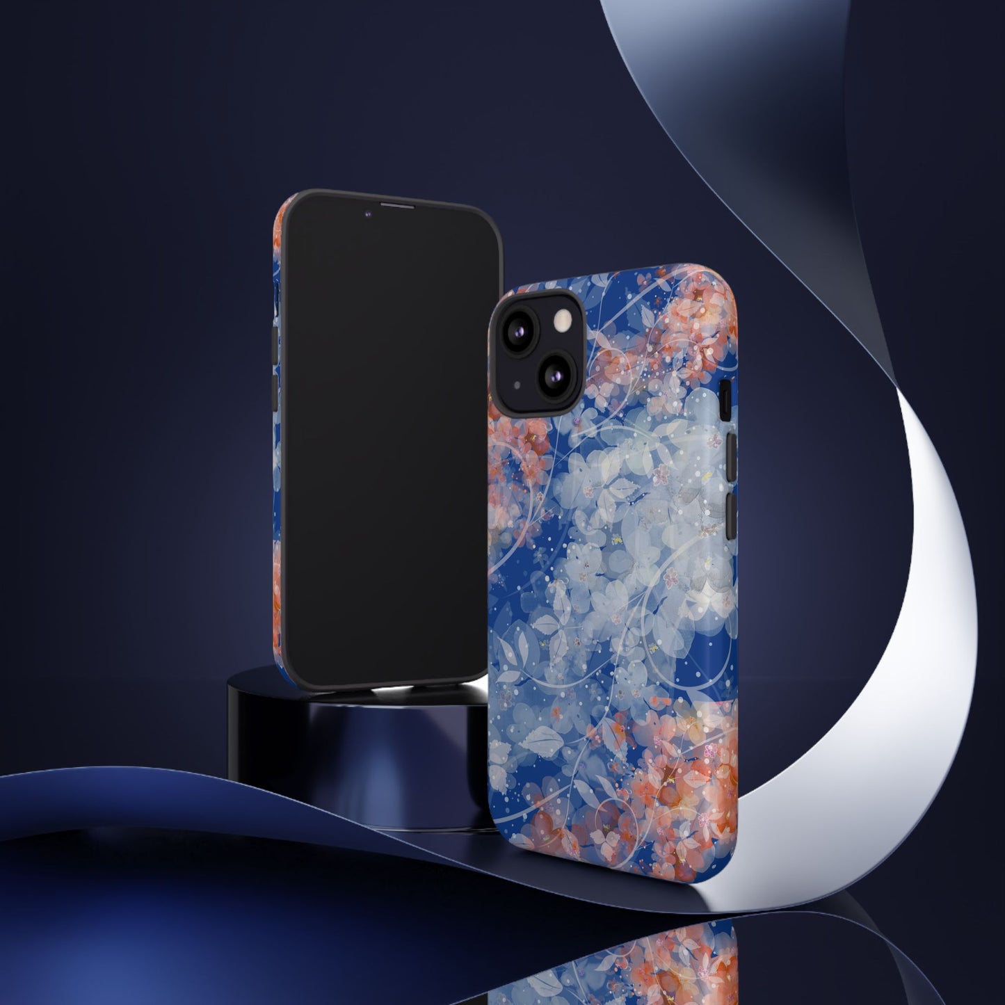 Nature inspired Floral Tough Phone Case - Durable Protection with Elegant Design