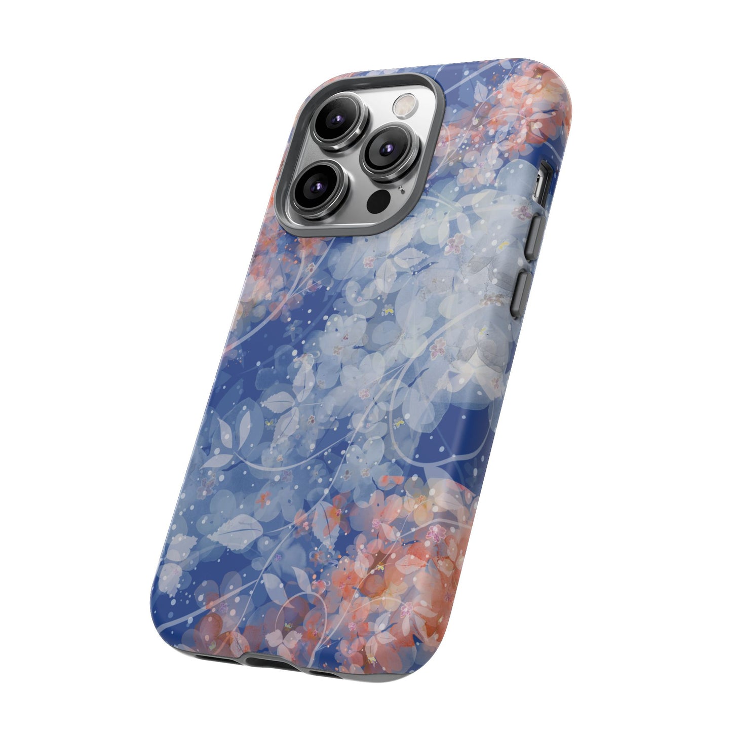 Nature inspired Floral Tough Phone Case - Durable Protection with Elegant Design