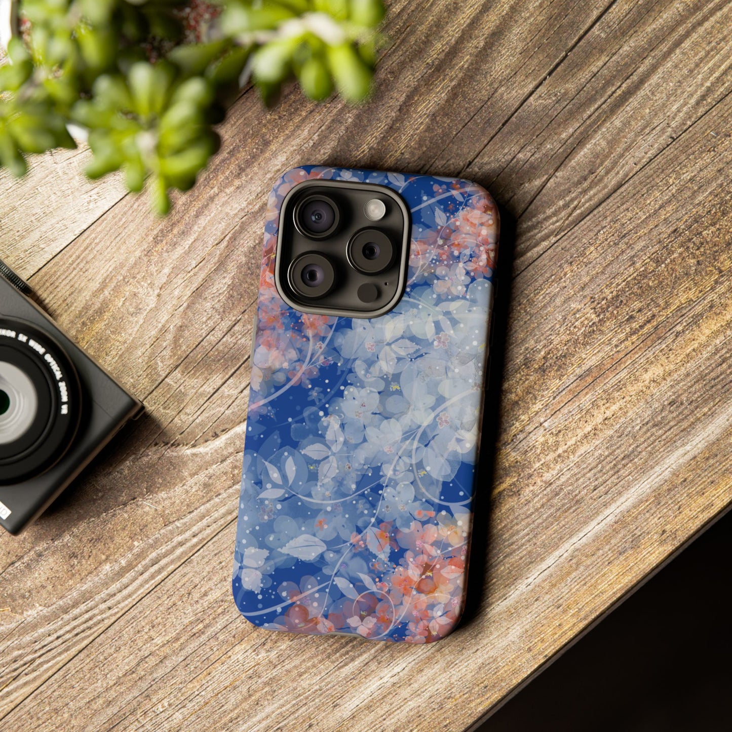 Nature inspired Floral Tough Phone Case - Durable Protection with Elegant Design