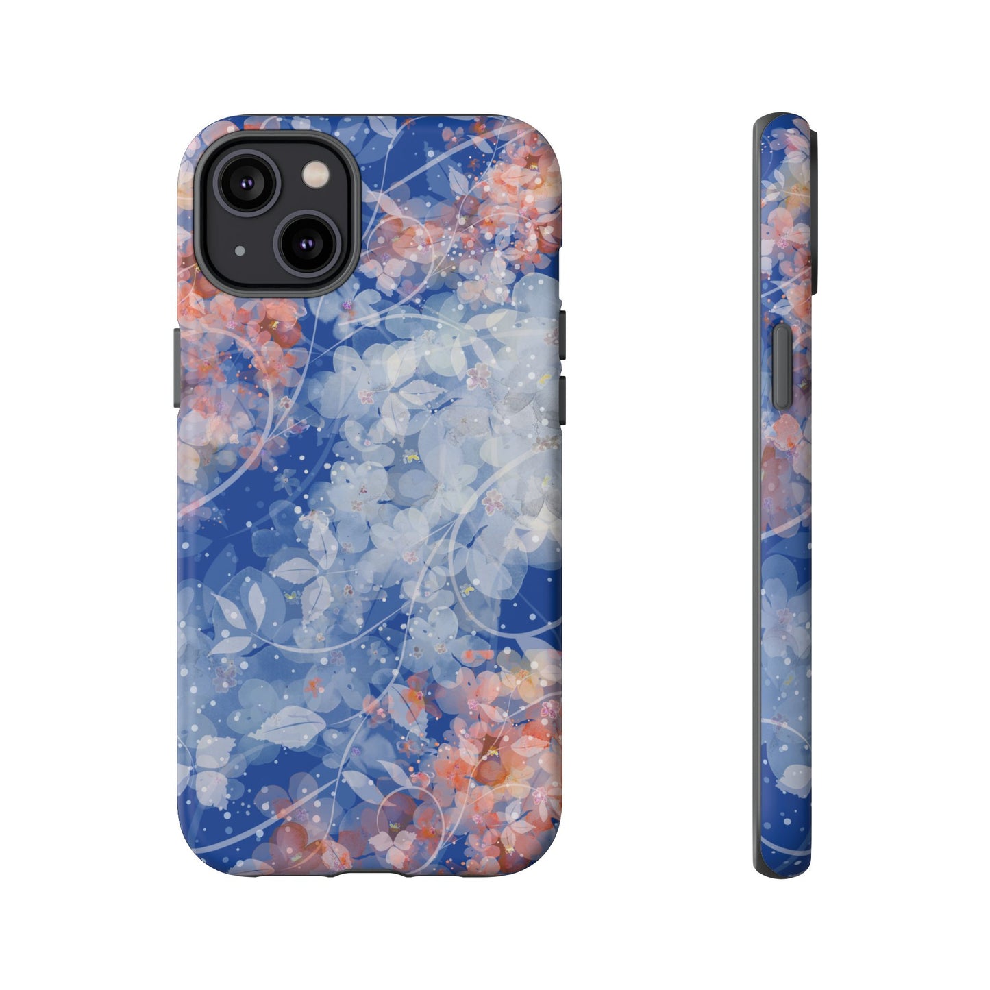 Nature inspired Floral Tough Phone Case - Durable Protection with Elegant Design