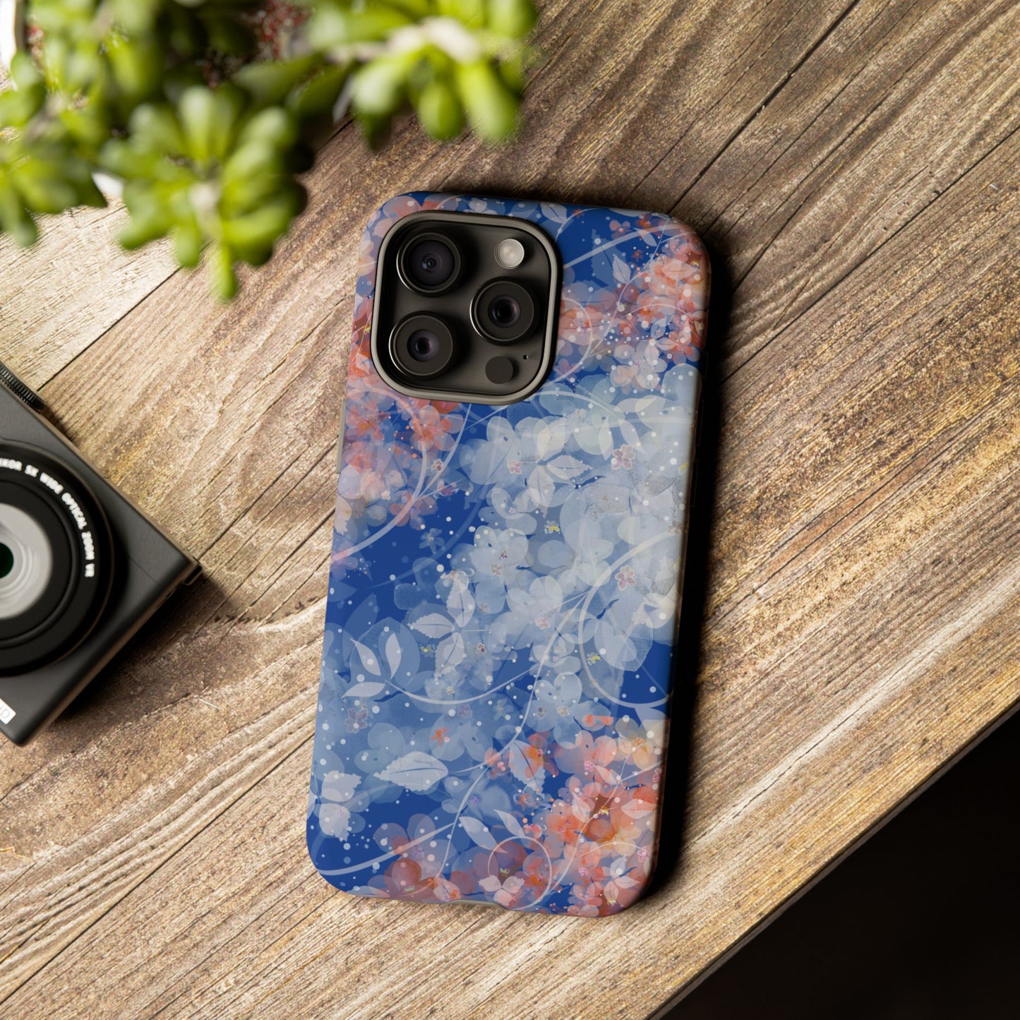 Nature inspired Floral Tough Phone Case - Durable Protection with Elegant Design
