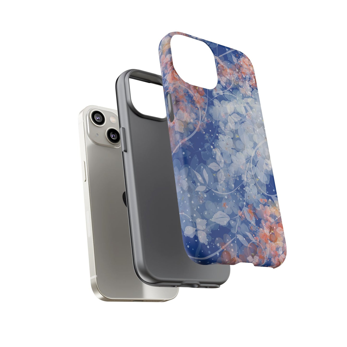 Nature inspired Floral Tough Phone Case - Durable Protection with Elegant Design
