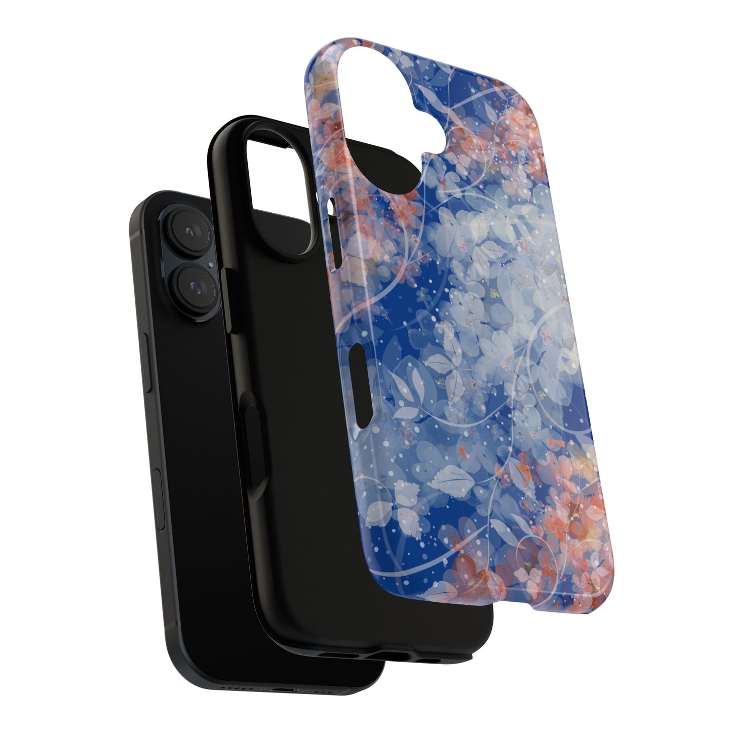 Nature inspired Floral Tough Phone Case - Durable Protection with Elegant Design
