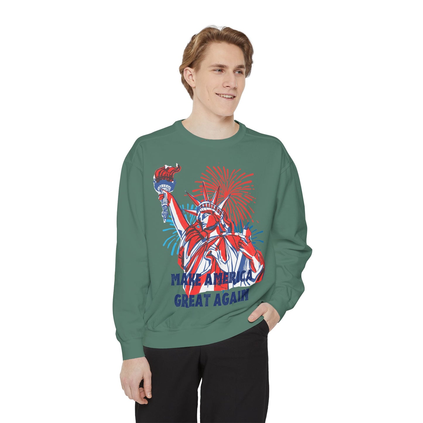 Patriotic Sweatshirt - Make America Great Again Design