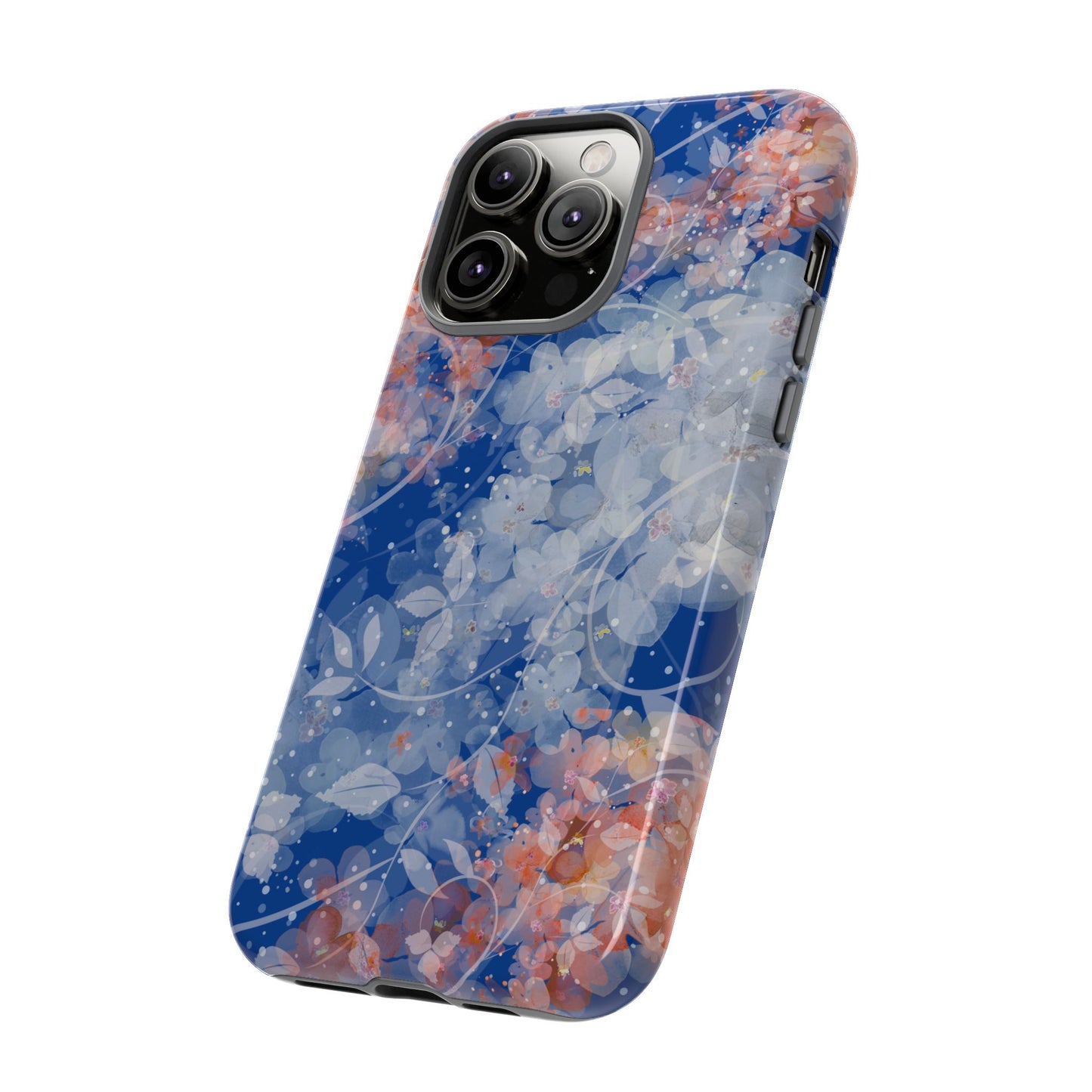 Nature inspired Floral Tough Phone Case - Durable Protection with Elegant Design