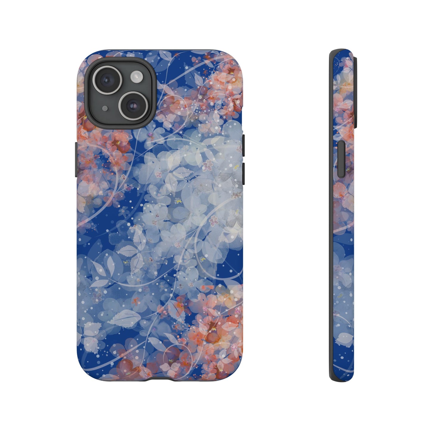 Nature inspired Floral Tough Phone Case - Durable Protection with Elegant Design