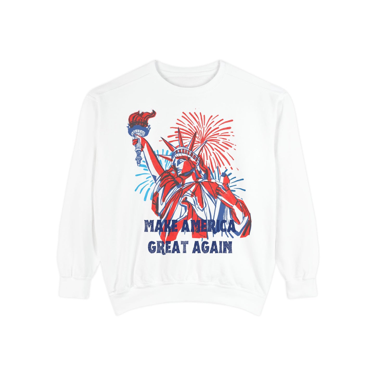 Patriotic Sweatshirt - Make America Great Again Design