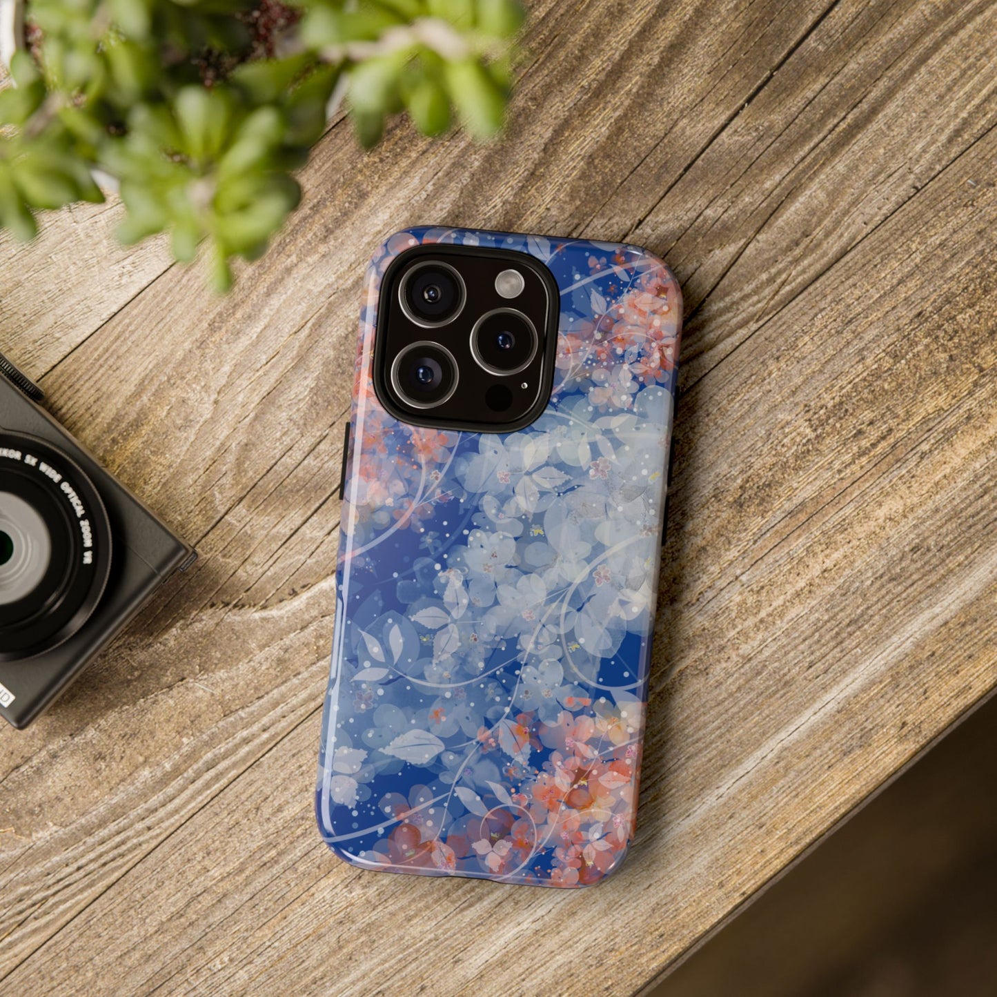 Nature inspired Floral Tough Phone Case - Durable Protection with Elegant Design