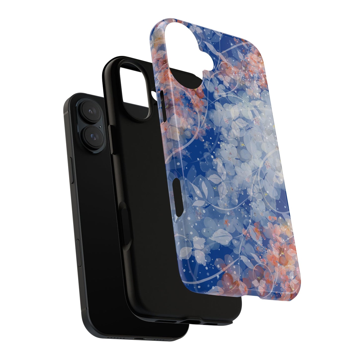 Nature inspired Floral Tough Phone Case - Durable Protection with Elegant Design