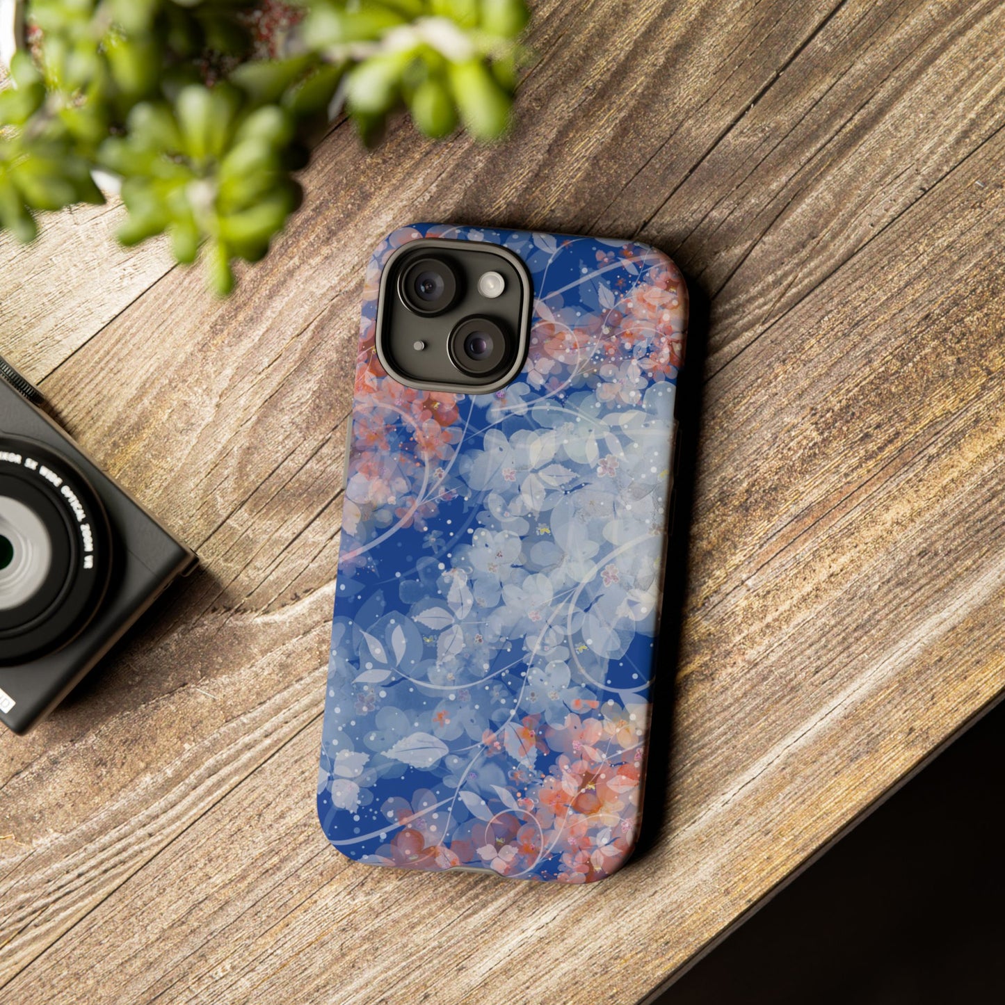 Nature inspired Floral Tough Phone Case - Durable Protection with Elegant Design