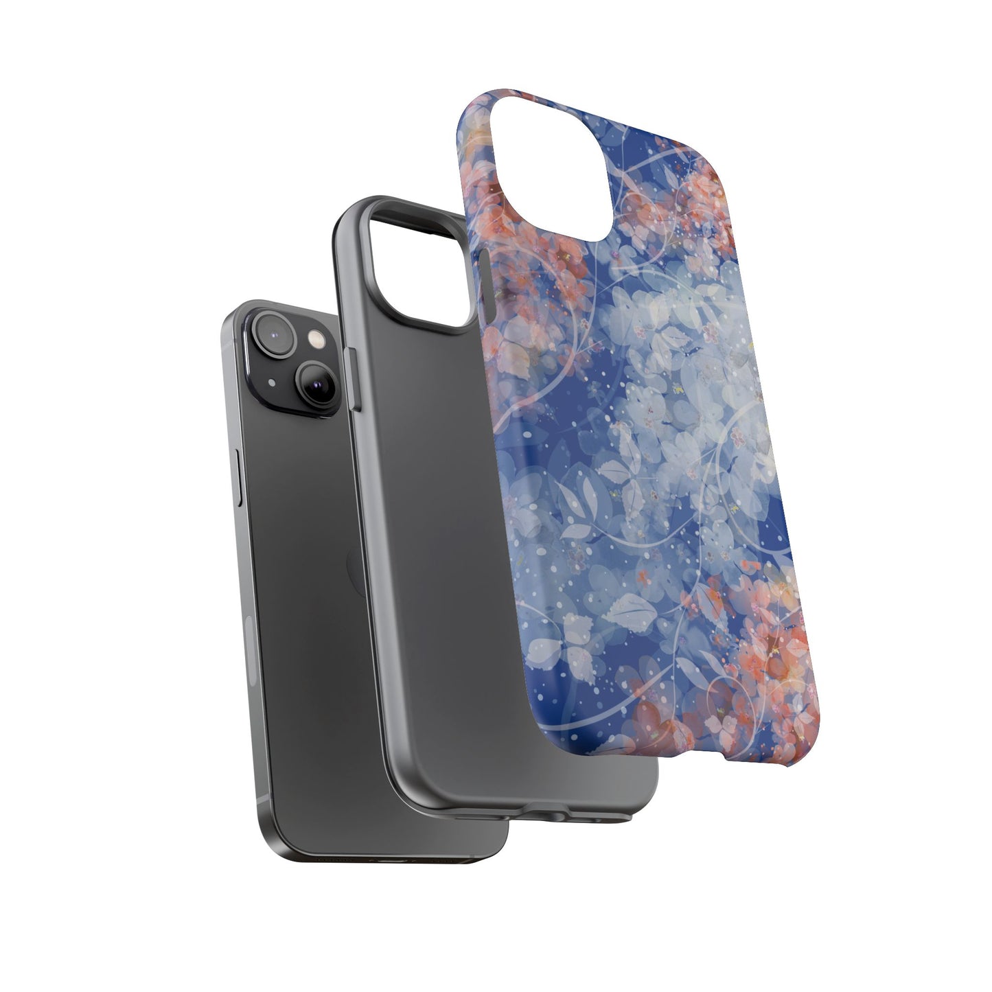 Nature inspired Floral Tough Phone Case - Durable Protection with Elegant Design