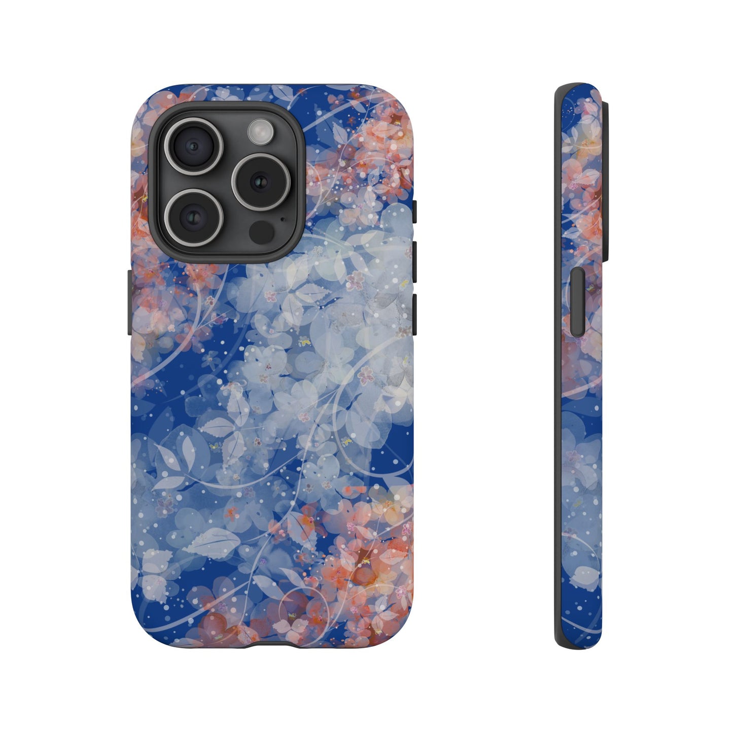 Nature inspired Floral Tough Phone Case - Durable Protection with Elegant Design