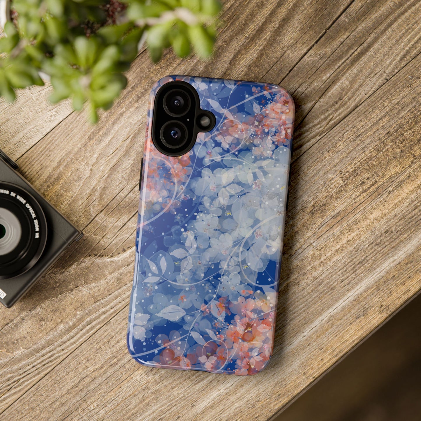 Nature inspired Floral Tough Phone Case - Durable Protection with Elegant Design
