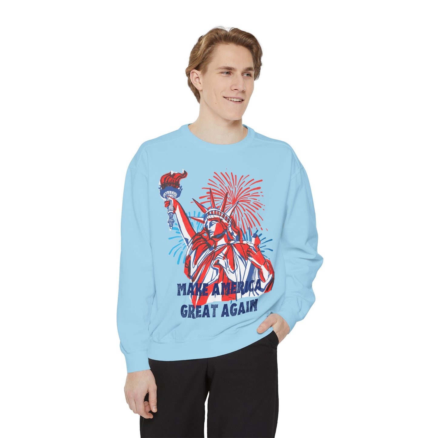 Patriotic Sweatshirt - Make America Great Again Design