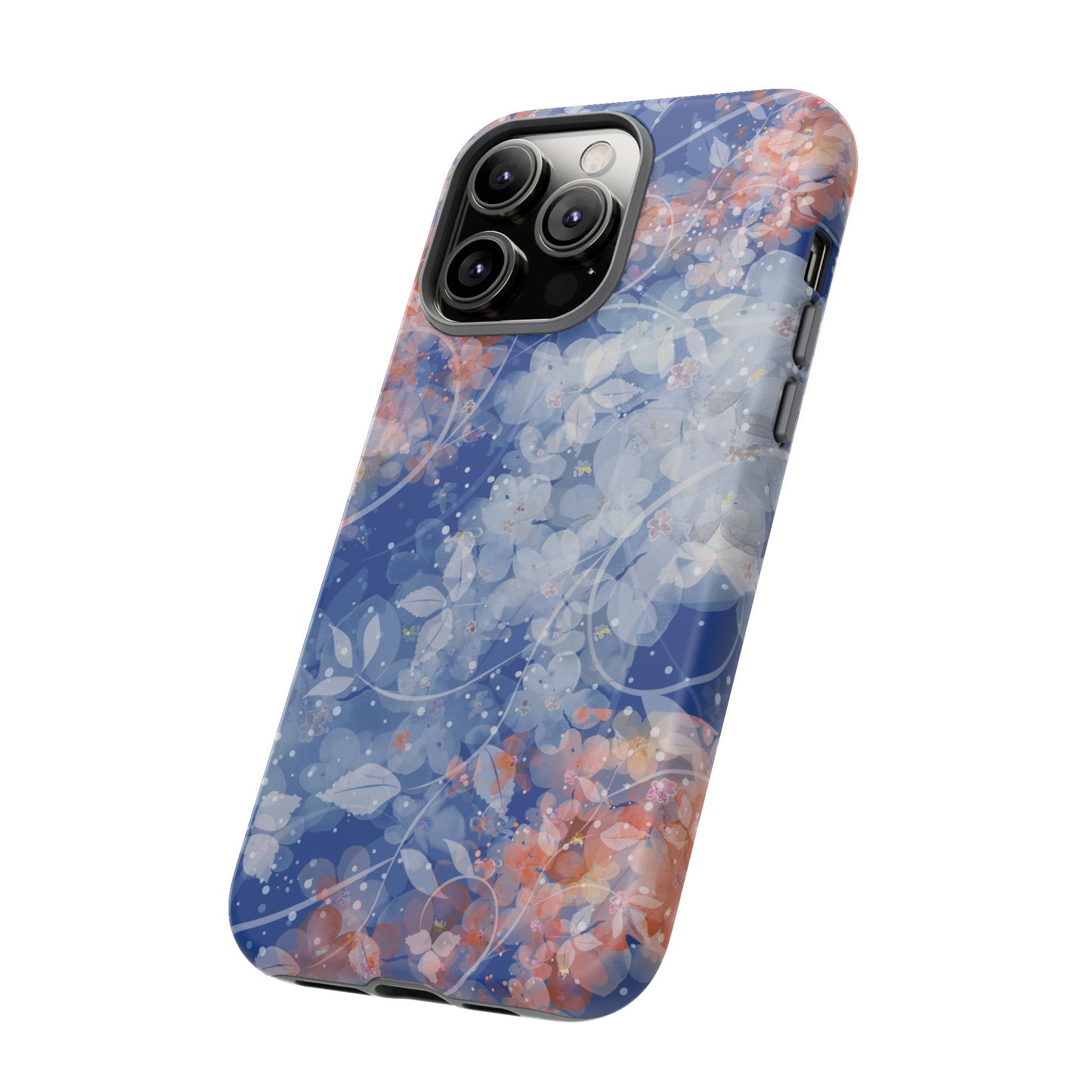Nature inspired Floral Tough Phone Case - Durable Protection with Elegant Design