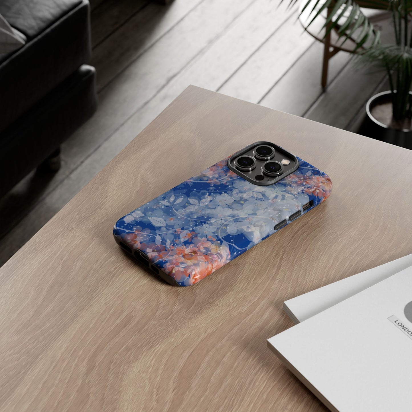 Nature inspired Floral Tough Phone Case - Durable Protection with Elegant Design