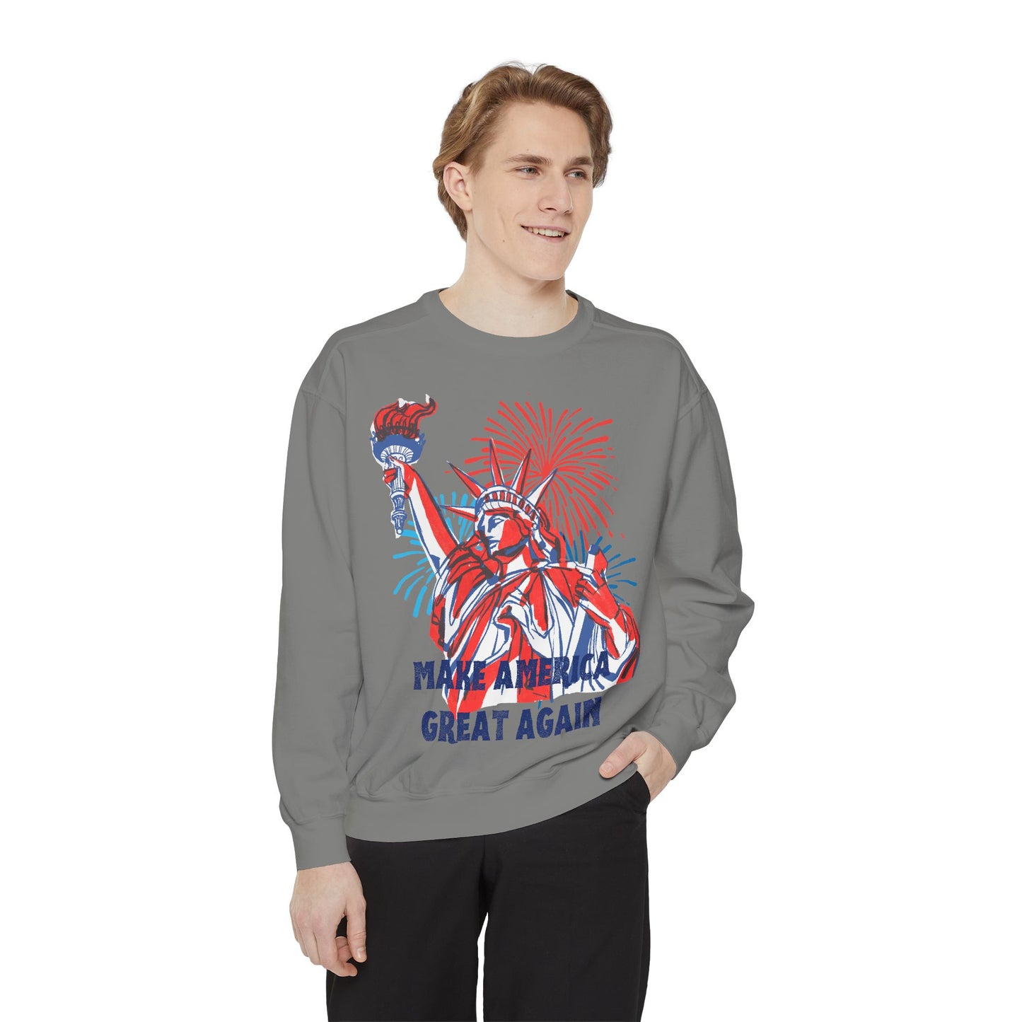 Patriotic Sweatshirt - Make America Great Again Design