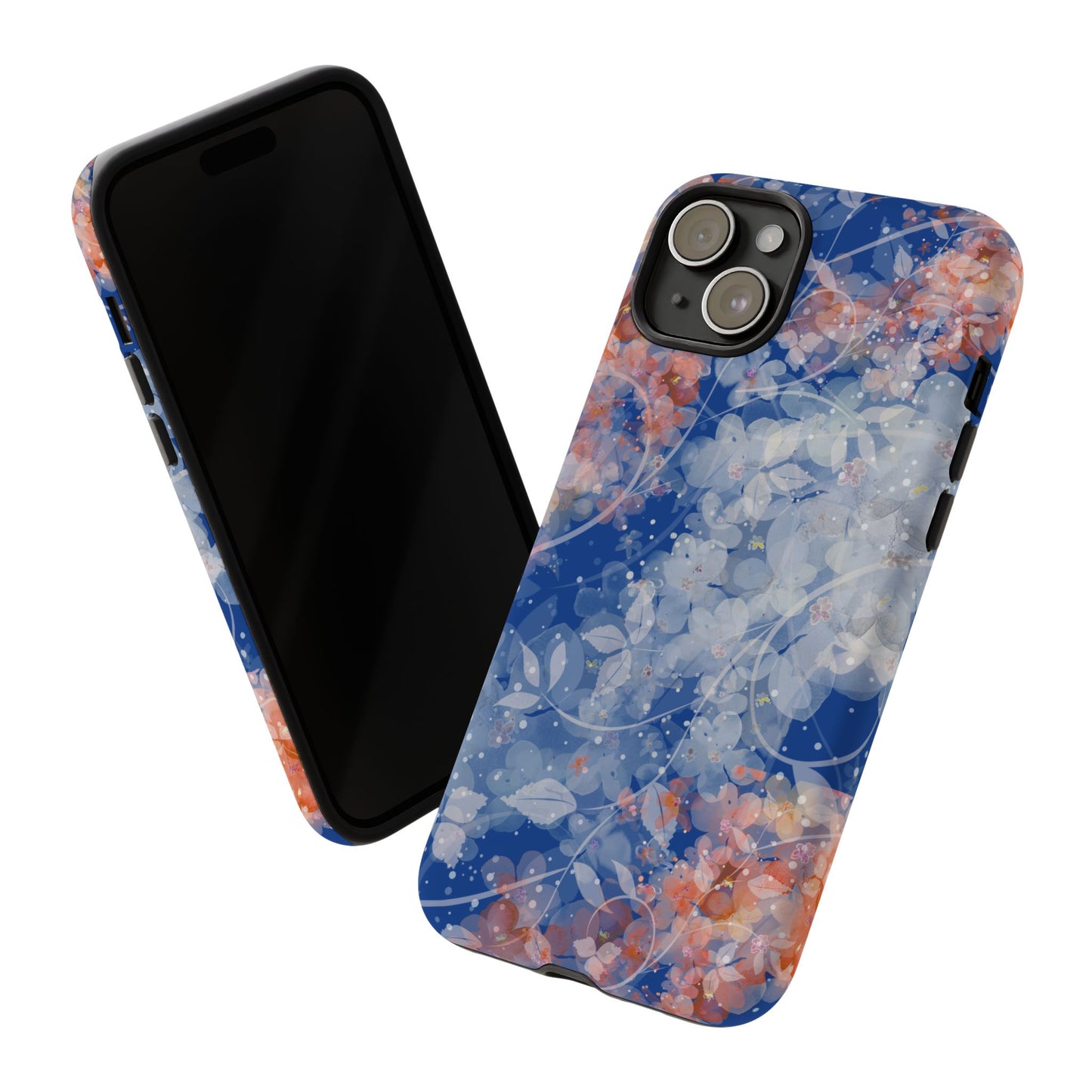 Nature inspired Floral Tough Phone Case - Durable Protection with Elegant Design