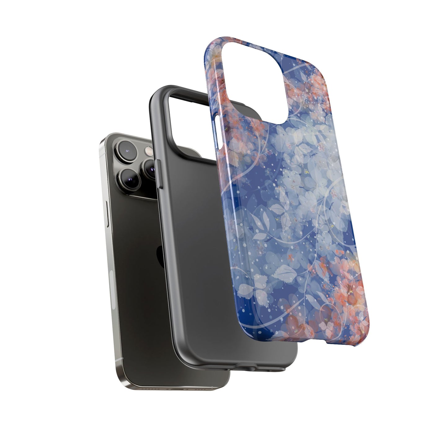 Nature inspired Floral Tough Phone Case - Durable Protection with Elegant Design