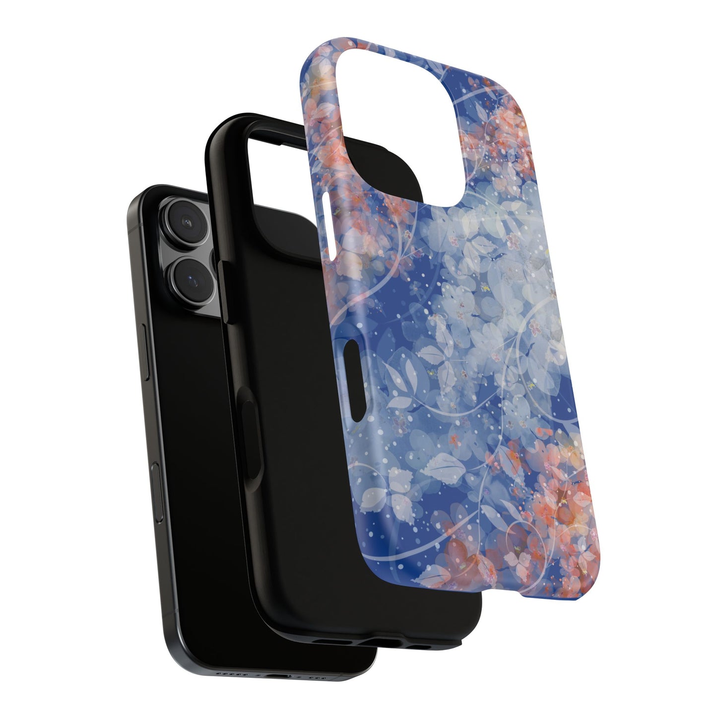 Nature inspired Floral Tough Phone Case - Durable Protection with Elegant Design
