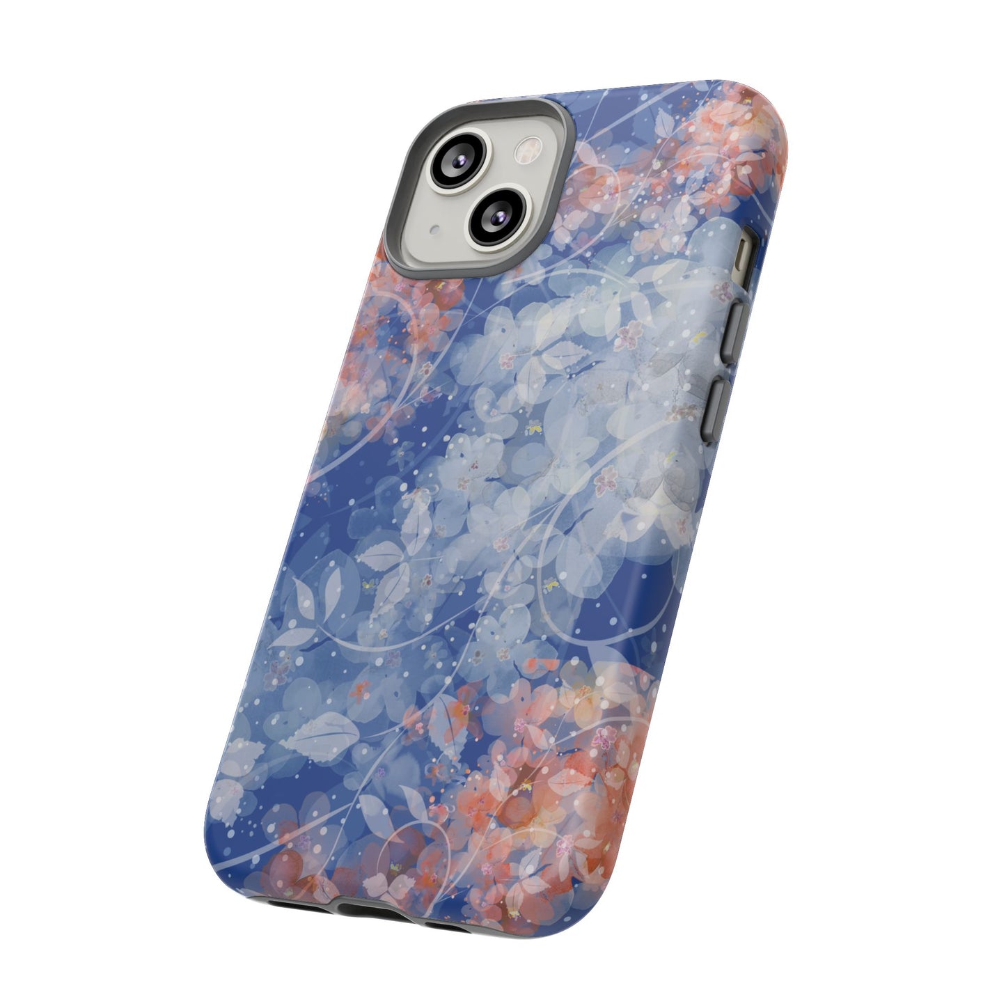 Nature inspired Floral Tough Phone Case - Durable Protection with Elegant Design